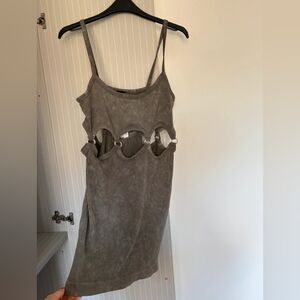 Gray Cutout Camisole